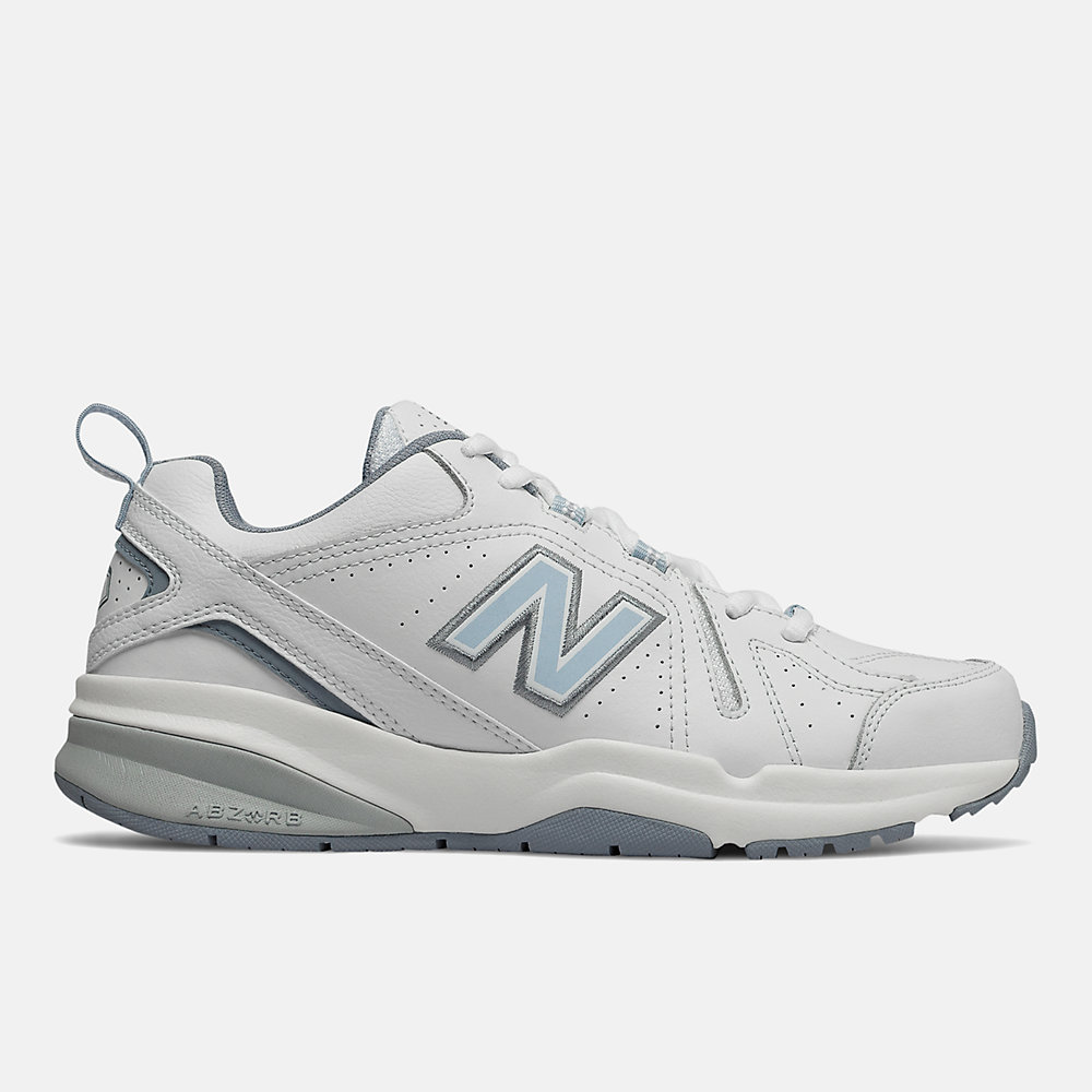 New Balance WX608V5 Shoes White with Light Blue